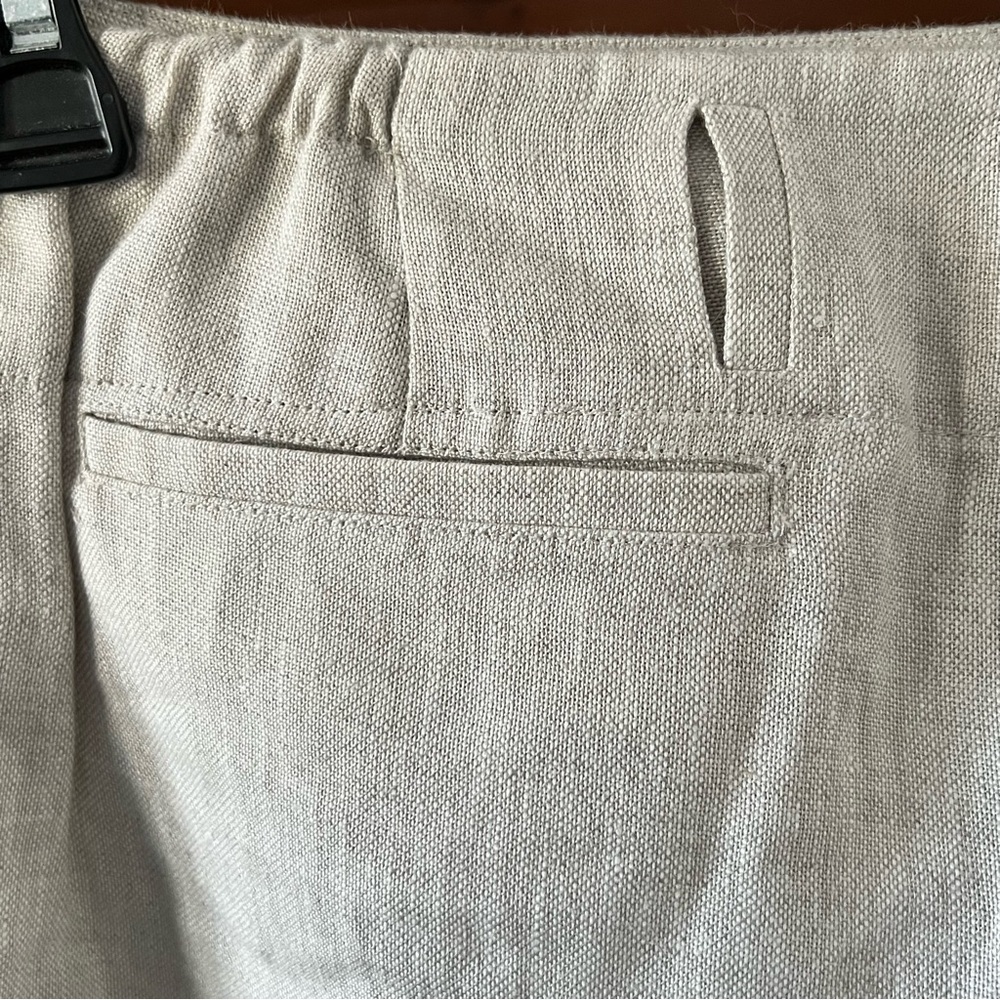 Talbots Capris Pure Irish Natural Linen Capris Pants Women’s Size 16WP - Picture 2 of 8